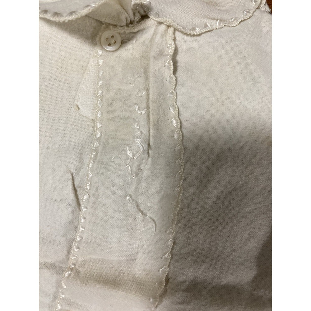 Antique White Cloth Gown Collar Embroidery Doll Clothing for 16 Inch Doll Single